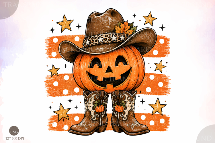 Striped Western Pumpkin png,Pumpkin Boots PNG
