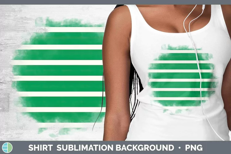 Stripes Spring Green Shirt Sublimation Sublimation Backgroun