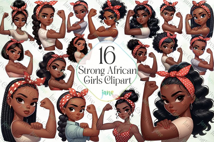 Strong African Girls Sublimation