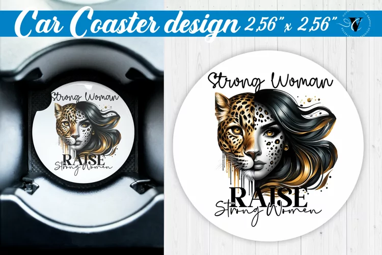 Car Coaster | Strong woman
