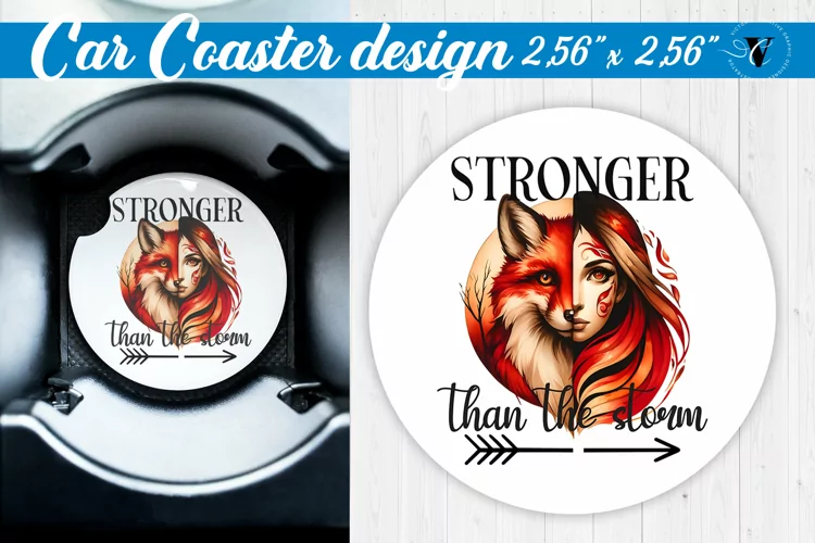 Car Coaster | Strong woman