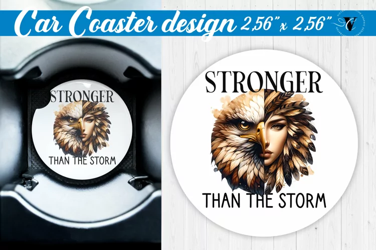 Car Coaster | Strong woman