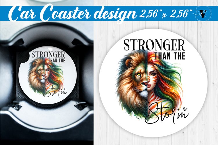 Car Coaster | Strong woman example image 1