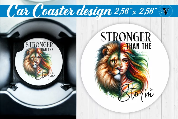 Car Coaster | Strong woman