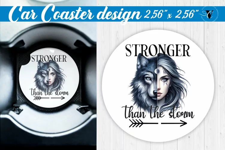 Car Coaster | Strong woman