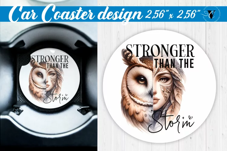 Car Coaster | Strong woman