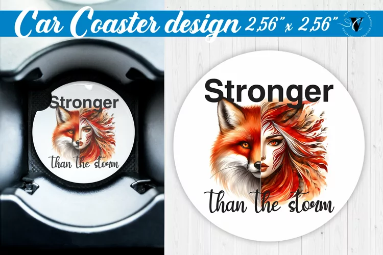 Car Coaster | Strong woman