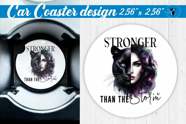 Car Coaster | Strong woman