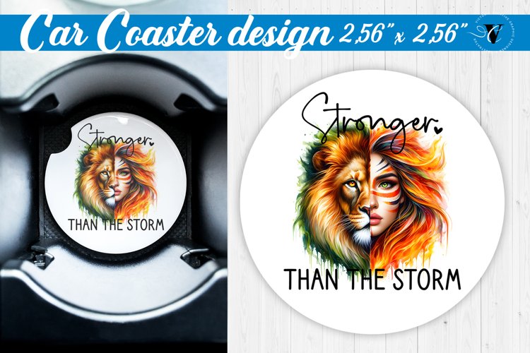 Car Coaster | Strong woman example image 1