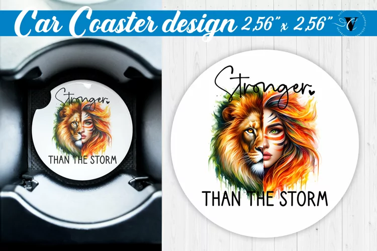 Car Coaster | Strong woman