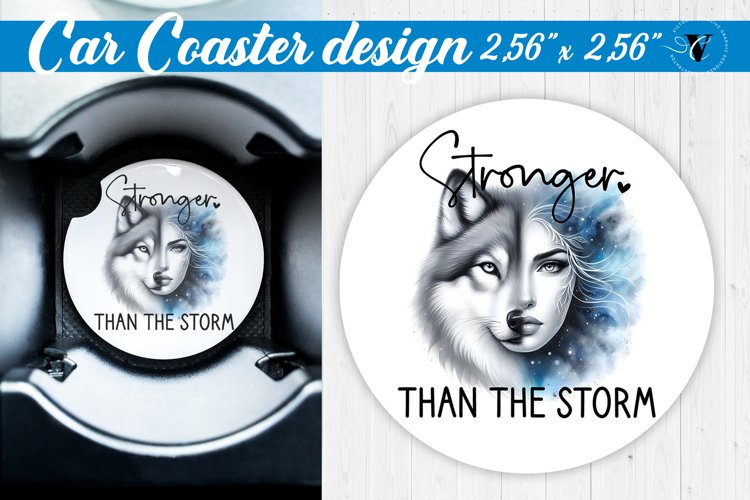 Car Coaster | Strong woman example image 1