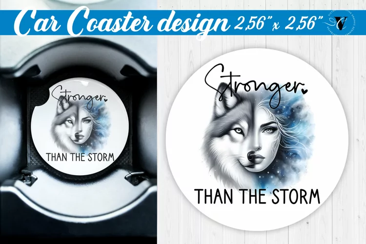 Car Coaster | Strong woman