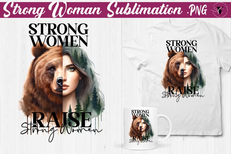 Woman sublimation | Strong woman clipart