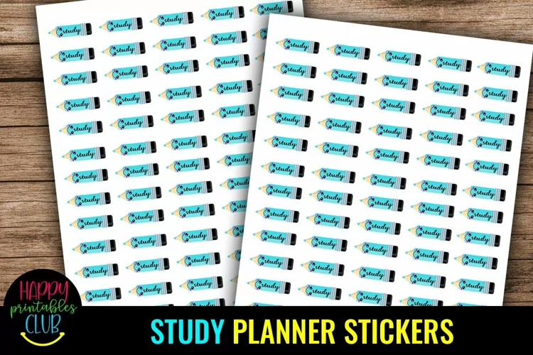 Study Planner Stickers I Back to School Planner Stickers
