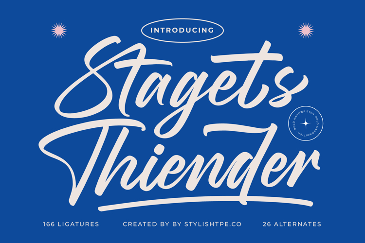 Modern Calligraphy Font Image 11