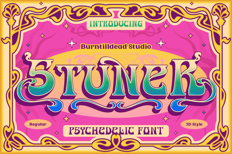Stunner - Psychedelic font