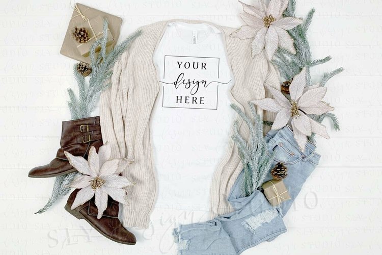 White Tshirt Mockup Image 11