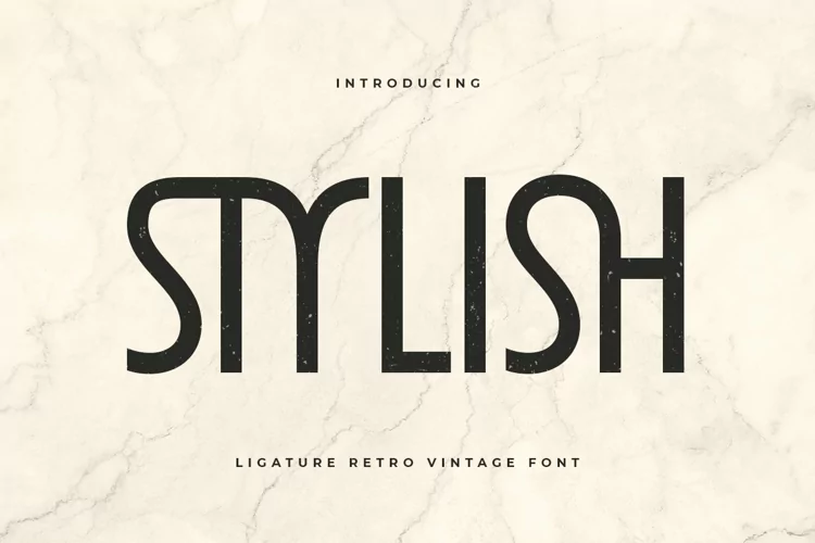 Stylish - Unique Ligature Font