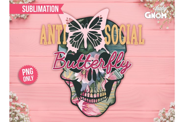 Antisocial Butterfly Svg Image 23