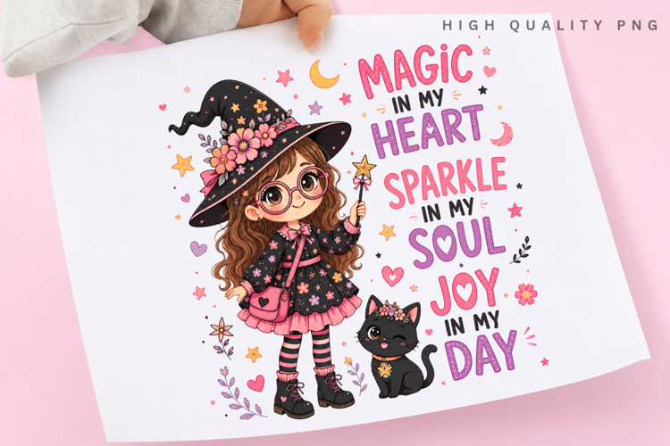 Magic In My Heart Sparkle In My Soul PNG Sublimation Design