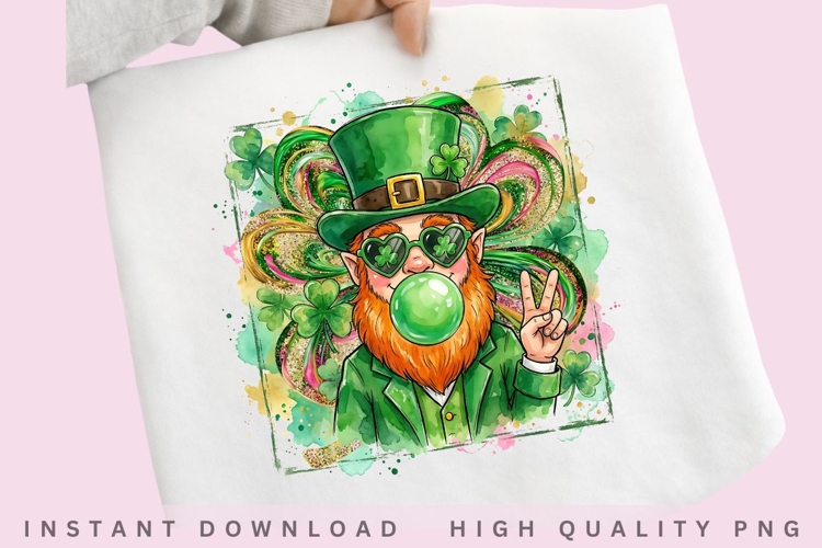 Cool Leprechaun PNG Design example image 1