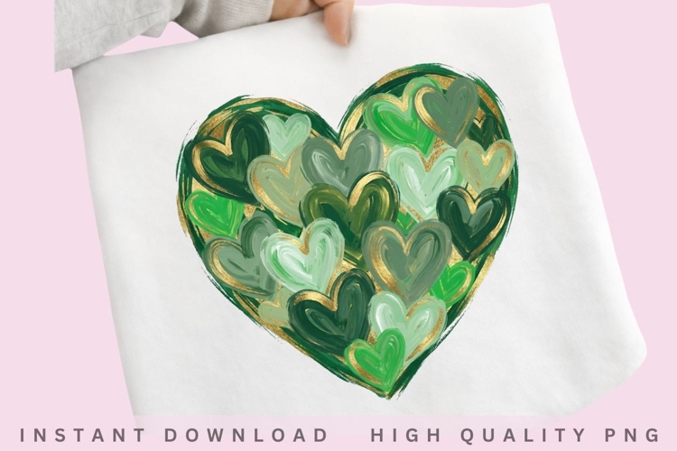 St Patrick Heart PNG example image 1