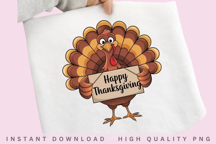 Happy Thanksgiving Turkey PNG Design