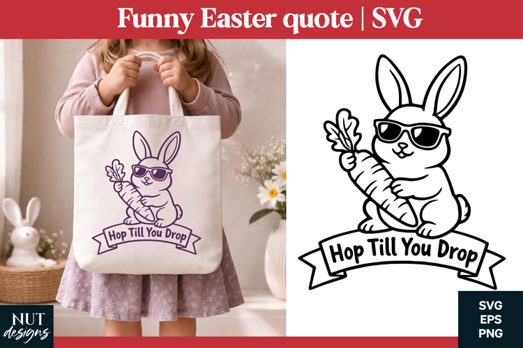 Cute Easter Bunny SVGs Image 5