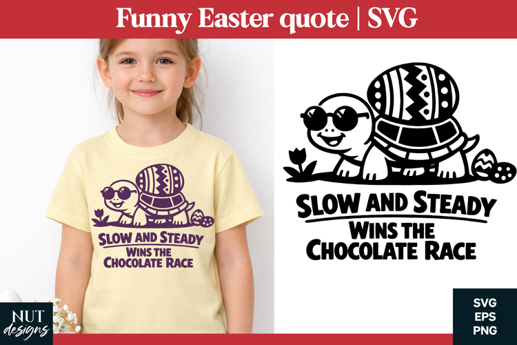 Funny Easter quote SVG Cool Turtle Easter sublimation