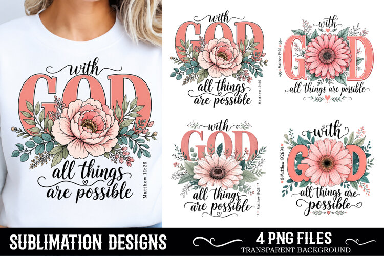Sublimation Bible verse PNG, Christian sublimation PNG example image 1