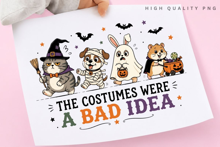 The Costumes Were A Bad Idea PNG Sublimation Design, Funny