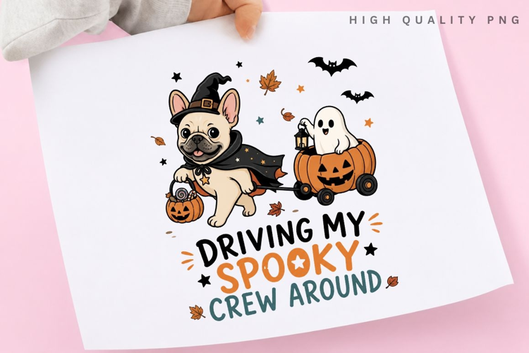 Driving My Spooky Crew Around PNG Sublimation Design