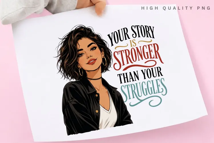 Your Story Is Stronger Than Your Struggles PNG Sublimation