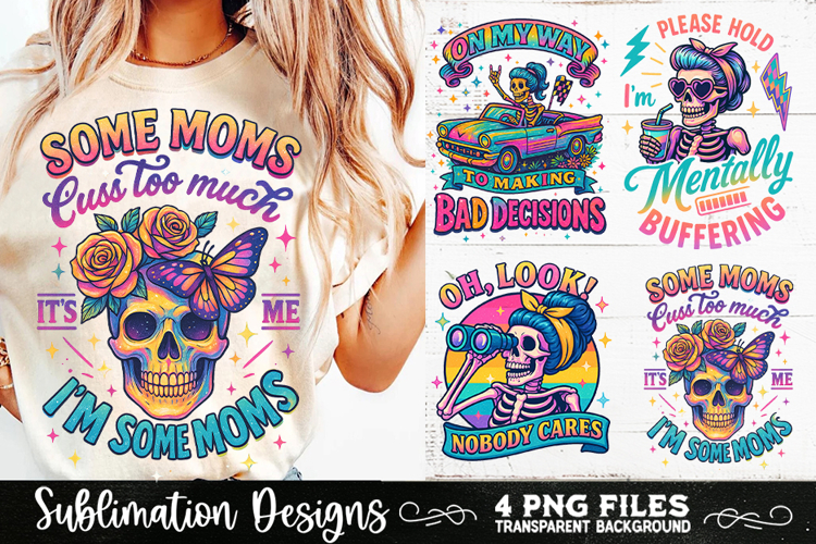 Funny Skeletons Sarcastic Retro PNG Sublimation