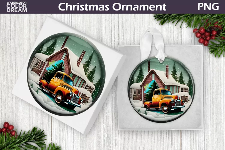 Vintage Truck Christmas Ornament | Christmas Ornament