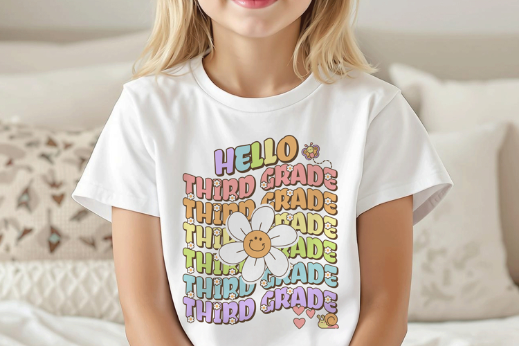 Hello Third Grade Sublimation Design