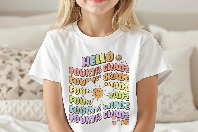 Hello Fourth Grade Sublimation Design