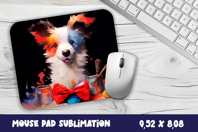 Animal Mouse Pad Sublimation Design | Dog mouse pad