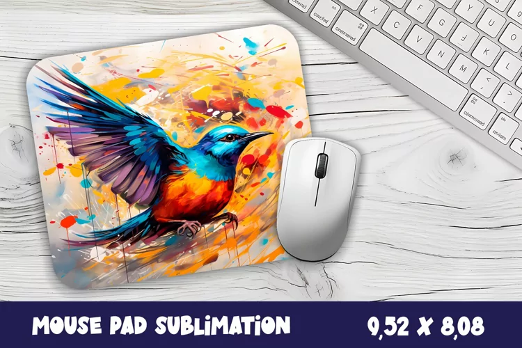 Mouse Pad Sublimation Design | bird mouse pad