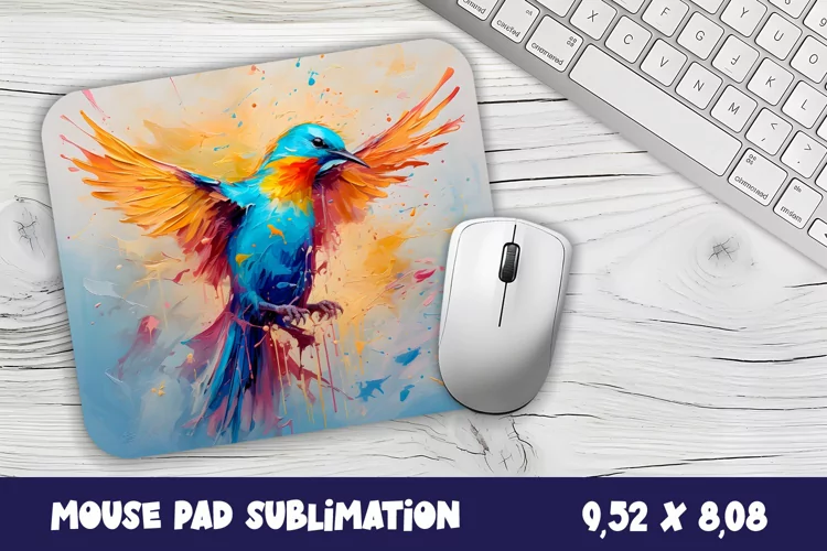 Mouse Pad Sublimation Design | bird mouse pad