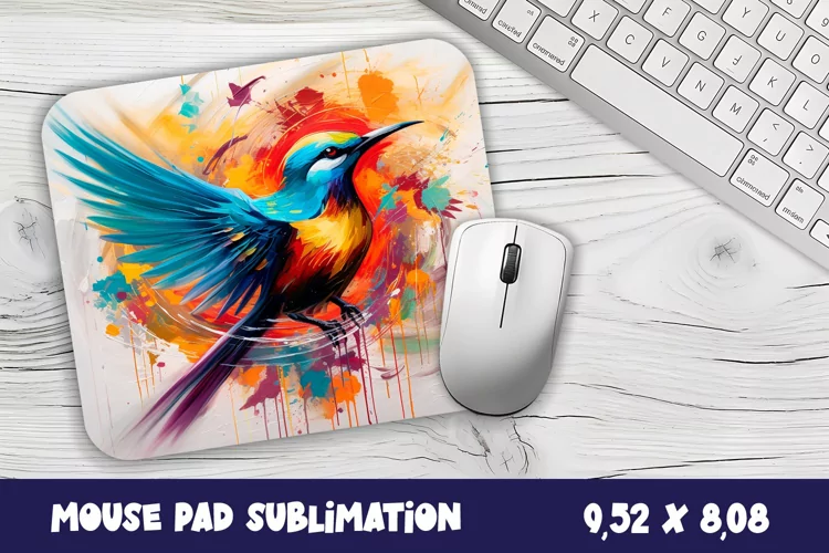 Mouse Pad Sublimation Design | bird mouse pad