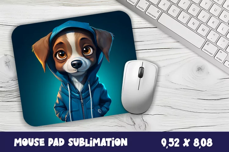 Animal Mouse Pad Sublimation Design | Dog mouse pad