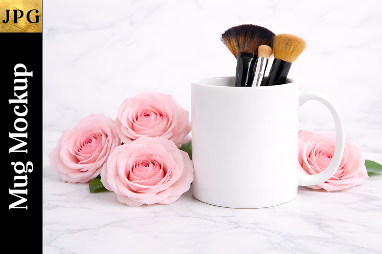 Sublimation Mug Mockup | Makeup Coffee Cup JPG