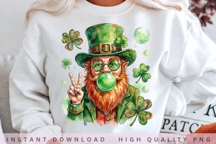 Lucky Leprechaun Bubble Gum PNG example image 1