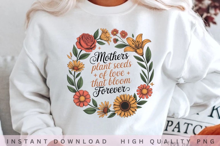 Mothers Plant Seeds Quote PNG Design
