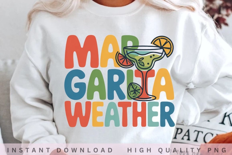 Margarita Weather Summer Cocktail PNG example image 1
