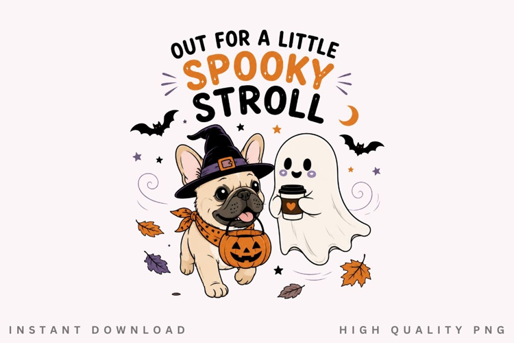 Out For A Little Spooky Stroll PNG Sublimation Design