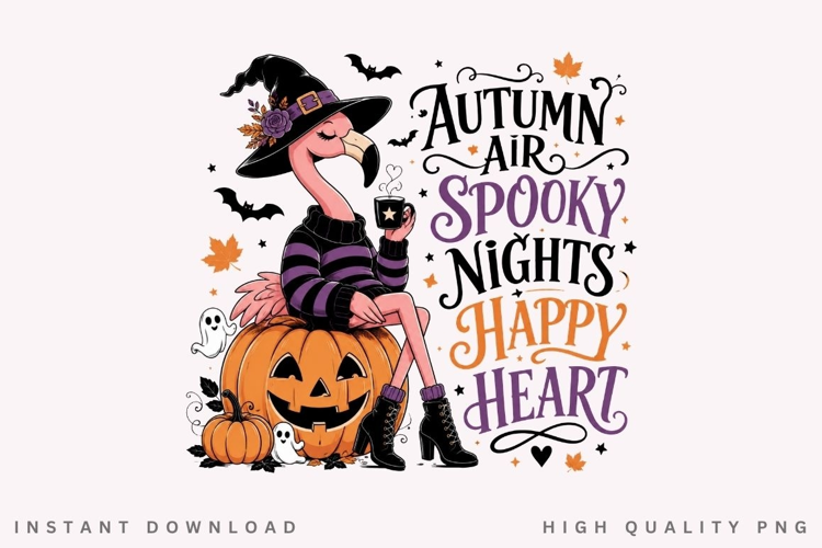 Autumn Air Spooky Nights PNG Sublimation Design