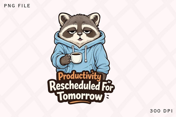 Productivity Rescheduled For Tomorrow PNG, Funny Lazy
