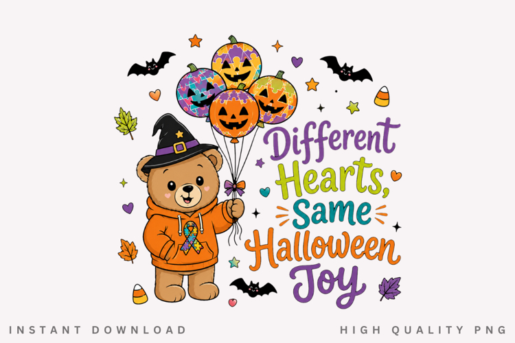 I Experience The World Differently PNG, Autism Halloween